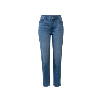 esmara® Damen Jeans, Mom Fit, mit hohem Baumwollanteil (blau, 36) - B-Ware sehr gut