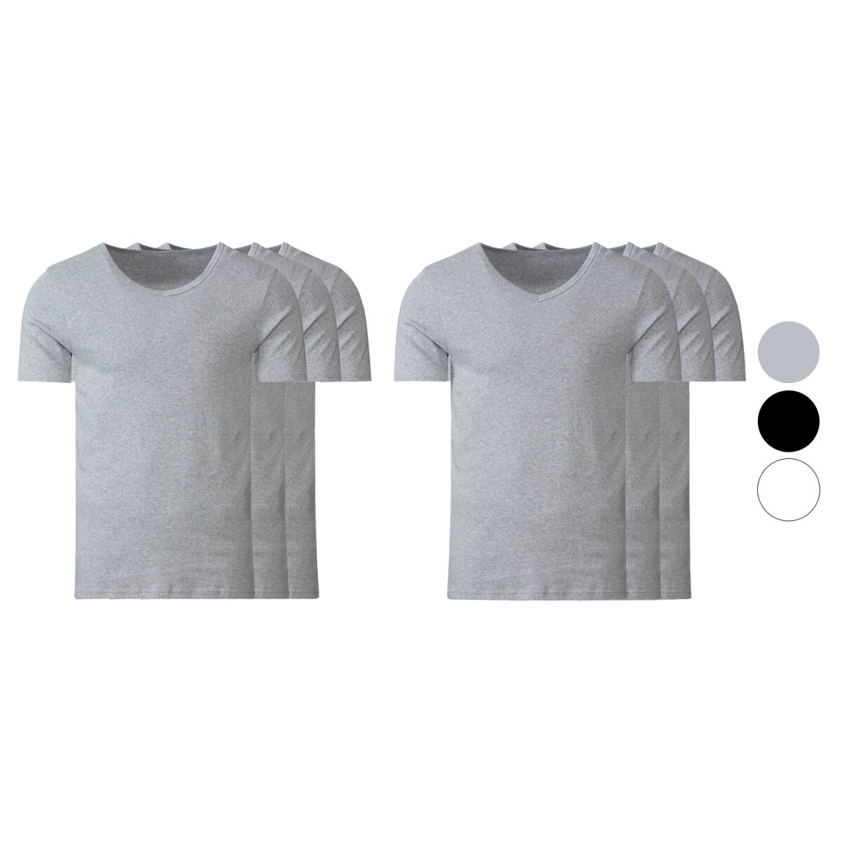 LIVERGY® Herren Feinripp-Unterhemden, 3 Stück, reine Baumwolle - B-Ware,  11,99 €