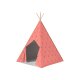 Playtive Tipi Spielzelt Waldtiere, aus massivem Kiefernholz (Rot) - B-Ware neuwertig
