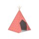 Playtive Tipi Spielzelt Waldtiere, aus massivem Kiefernholz (Rot) - B-Ware neuwertig