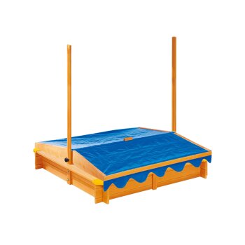 Playtive Holzsandkasten, mit Dach und Eisdiele - B-Ware Transportschaden Kosmetisch