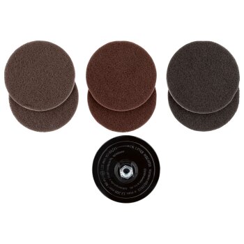 PARKSIDE® Winkelschleiferzubehör 20V »PWSZ 20 A2« (Schleifvlies und Schleifteller) - B-Ware neuwertig