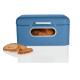 ERNESTO® Brotkasten mit Sichtfenster (blau) - B-Ware neuwertig