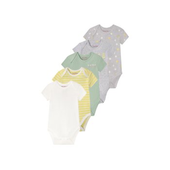 lupilu® Baby Mädchen Bodies, 5er Set, kurzarm,...