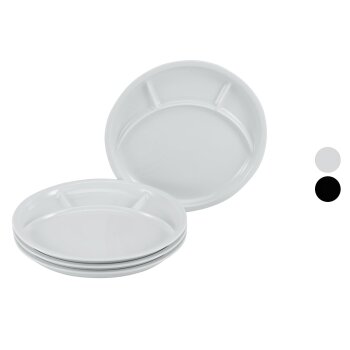 Creatable Fondue und Grill-Teller UNIVERSAL Porzellan 4...