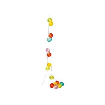 LIVARNO home LED Sommerlichterkette XXL, 15 LEDs, 17 m (Kugellaterne bunt) - B-Ware neuwertig