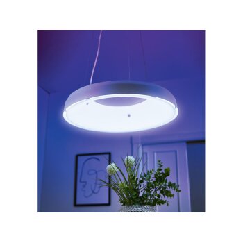 LIVARNO home Pendelleuchte mit Lichtfarbensteuerung, dimmbar, Zigbee Smart Home (weiß) - B-Ware neuwertig