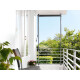 LIVARNO home Klemm-Balkonsichtschutz mit Kurbel, 1,2 x 2,00-3,00 m, anthrazit - B-Ware neuwertig