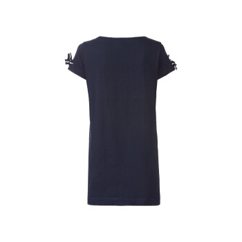 esmara® Damen Longshirt, körpernah geschnitten, mit Rundhalsausschnitt (dunkelblau, XS(32/34)) - B-Ware sehr gut