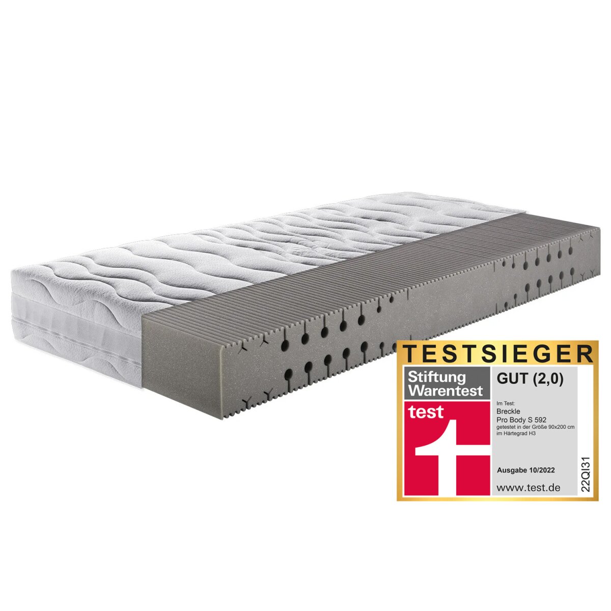 Breckle 7-Zonen Kaltschaum-Matratze »Pro Body S 592«, für alle 