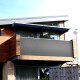 Ribelli PVC Sichtschutzmatte Sichtschutzzaun Sichtschutz Zaun Balkon Windschutz 1,4 x 4 m, anthrazit - B-Ware neuwertig
