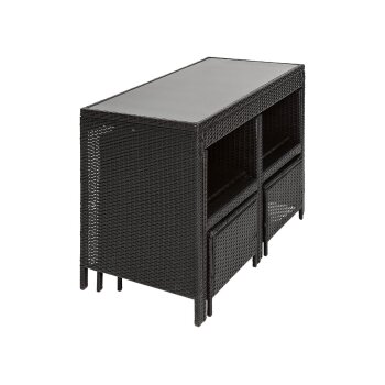 florabest Loungeset 5tlg. Polyrattan - B-Ware...