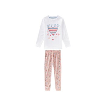 lupilu® Kleinkinder Mädchen Pyjama, aus reiner...