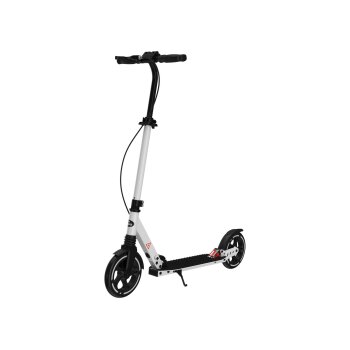 CRIVIT Big Wheel Scooter, mit Handbremse (schwarz/weiß) - B-Ware neuwertig