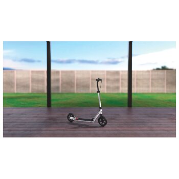 CRIVIT Big Wheel Scooter, mit Handbremse (schwarz/weiß) - B-Ware neuwertig