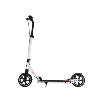 CRIVIT Big Wheel Scooter, mit Handbremse (schwarz/weiß) - B-Ware neuwertig