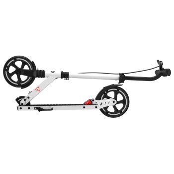 CRIVIT Big Wheel Scooter, mit Handbremse (schwarz/weiß) - B-Ware neuwertig