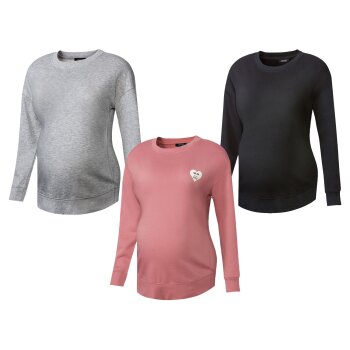 esmara® Damen Umstands-Sweatshirt mit Bündchen -...