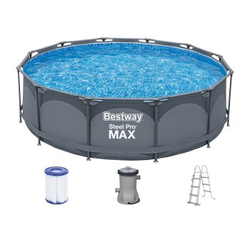 Pool »Steel Pro Max«, Ø 366 x 100 cm...