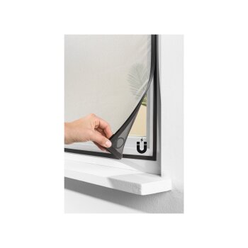 LIVARNO home Insektenschutzfenster, magnetisch, 110 x 130 cm mit Blend- und Sonnenschutz - B-Ware