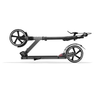 CRIVIT Big-Wheel-Scooter, mit Handbremse (schwarz) - B-Ware sehr gut