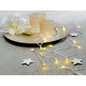 LIVARNO home LED-Lichterkette, 2,4 m, 20 LEDs (warmweiß) - B-Ware neuwertig