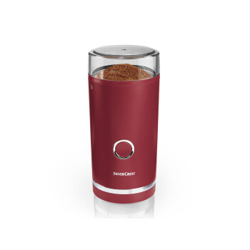 SILVERCREST® KITCHEN TOOLS Kaffeemühle »SKMS 180 A1«, mit Edelstahlmahlwerk (rot) - B-Ware Transportschaden Kosmetisch