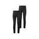 Nur Die Damen Baumwoll Leggings, 2 Stück, atmungsaktiv und supersoft, schwarz (L (44-48)) - B-Ware neuwertig