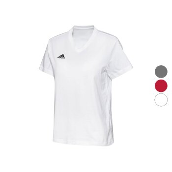 adidas Damen T-Shirt, atmungsaktiv, mit V-Ausschnitt -...