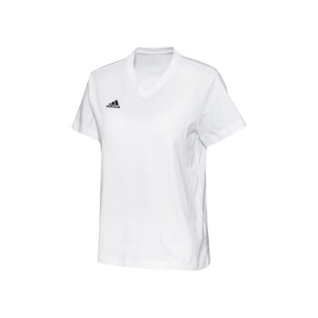 adidas Damen T-Shirt, atmungsaktiv, mit V-Ausschnitt -...