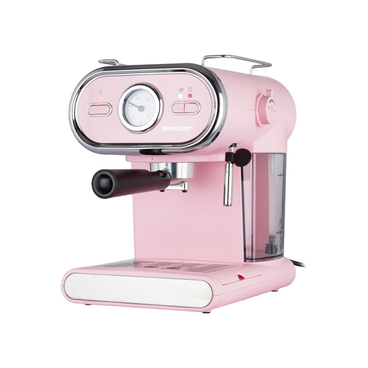 SILVERCREST® KITCHEN TOOLS Espressomaschine/Siebträger Pastell rosa SEM 1100  D3 - B-Ware sehr gut, 50,99 €