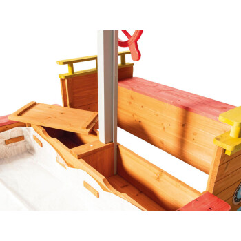 Playtive Sandkasten Piratenschiff, mit Stauraum - B-Ware neuwertig