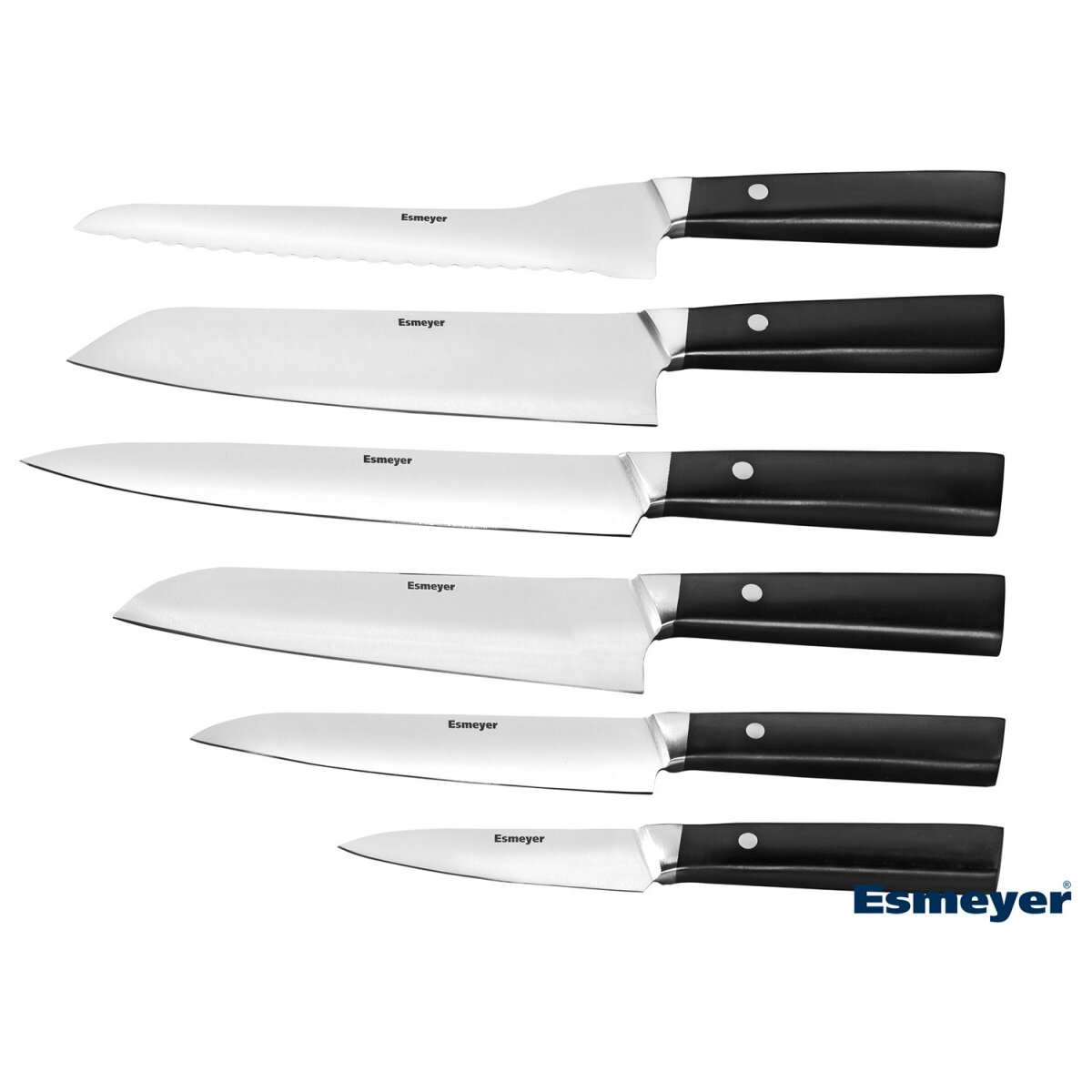 Esmeyer Asia Messerset 6-teilig aus Edelstahl - B-Ware neuwertig, 32,99 €