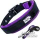 Black Rhino Comfort Halsband, Neopren, gepolstert, Groß, 48-59 cm, lila/schwarz - B-Ware neuwertig