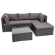 LIVARNO HOME Loungeecke mit Tisch, grau - B-Ware neuwertig