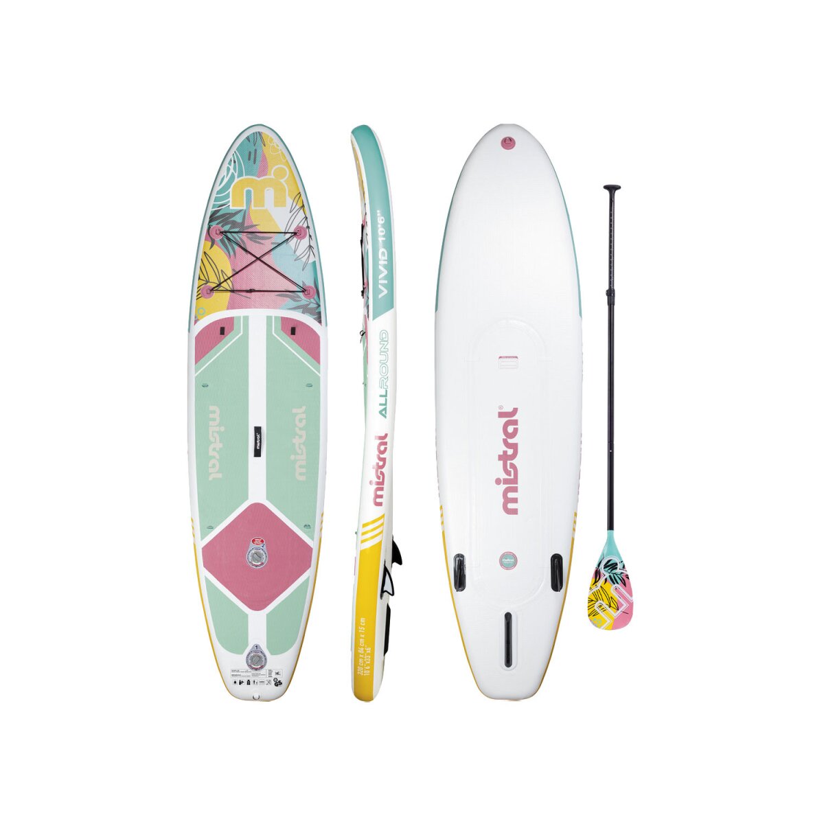 Mistral SUP »Allround-Vivid 10\'6 Zoll« mit Doppelkammer-System - B-Ware  sehr gut, 271,99 € | Stand-up Paddleboards