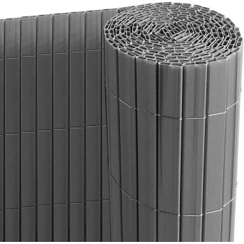 Ribelli® PVC Sichtschutzmatte mit Steg, 90 x 300 cm, anthrazit - B-Ware neuwertig
