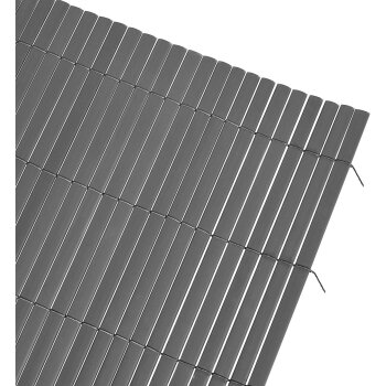 Ribelli® PVC Sichtschutzmatte mit Steg, 90 x 300 cm, anthrazit - B-Ware neuwertig