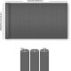 Ribelli® PVC Sichtschutzmatte mit Steg, 90 x 300 cm, anthrazit - B-Ware neuwertig