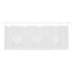 Home Wohnideen Schlaufencafehaus »CORAZON«, mit Stickerei, halbtransparent, weiß (45 x 90 cm) - B-Ware neuwertig