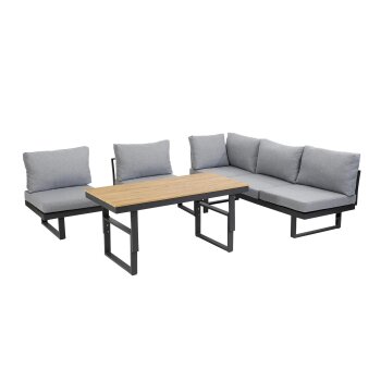 greemotion Lounge-Set San Jose, Schwarz/Grau - B-Ware...
