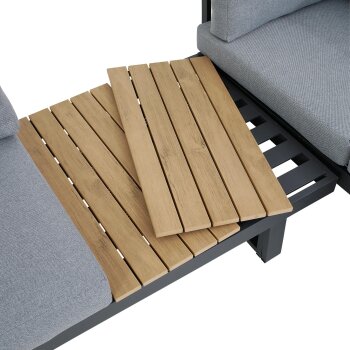 greemotion Lounge-Set San Jose, Schwarz/Grau - B-Ware...