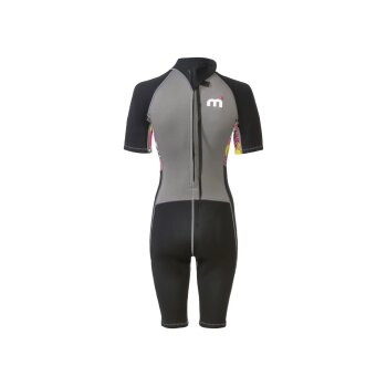 Mistral Damen Neopren-Shorty mit Reißverschluss am Rücken, grau/schwarz (S) - B-Ware neuwertig