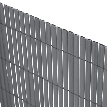 Ribelli Sichtschutzmatte, aus PVC, 140 x 400 cm, anthrazit - B-Ware neuwertig