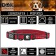 DDOXX Hundehalsband Nylon, reflektierend, verstellbar, gepolstert,Blau, S - B-Ware sehr gut