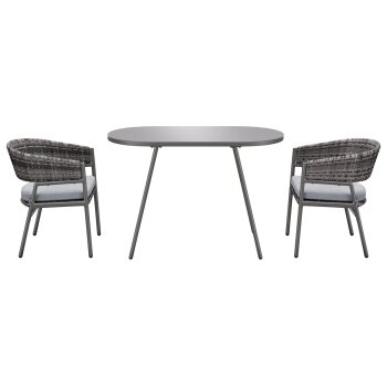 LIVARNO home Balkonset, aus Stahl, 3-teilig - B-Ware Transportschaden Kosmetisch