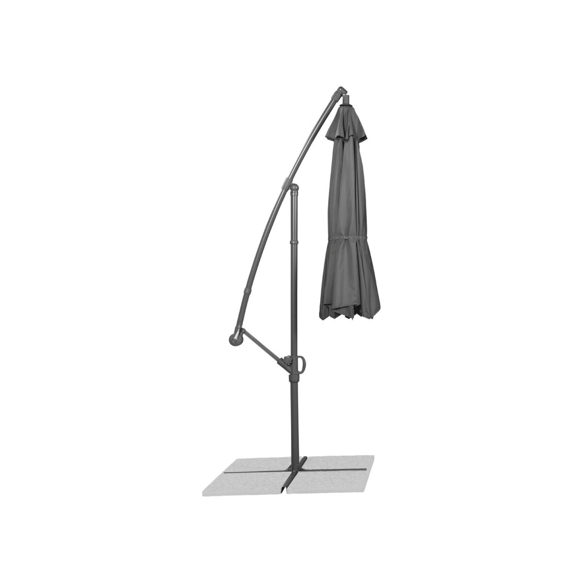 LIVARNO home Ampelschirm, mit verstellbarer Schirmneigung, anthrazit -  B-Ware gut, 100,99 €