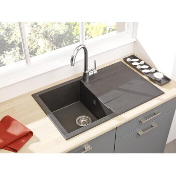 respekta Einbauspüle Houston 80 x 50 cm, schwarz - B-Ware sonstiges