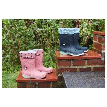 lupilu® Kleinkinder Mädchen Regenstiefel mit coolem Blink-Effekt (navy, 26/27) - B-Ware neuwertig
