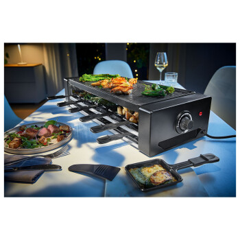 SILVERCREST® KITCHEN TOOLS Raclette-Grill, 1500 Watt, für 10 Personen - B-Ware neuwertig